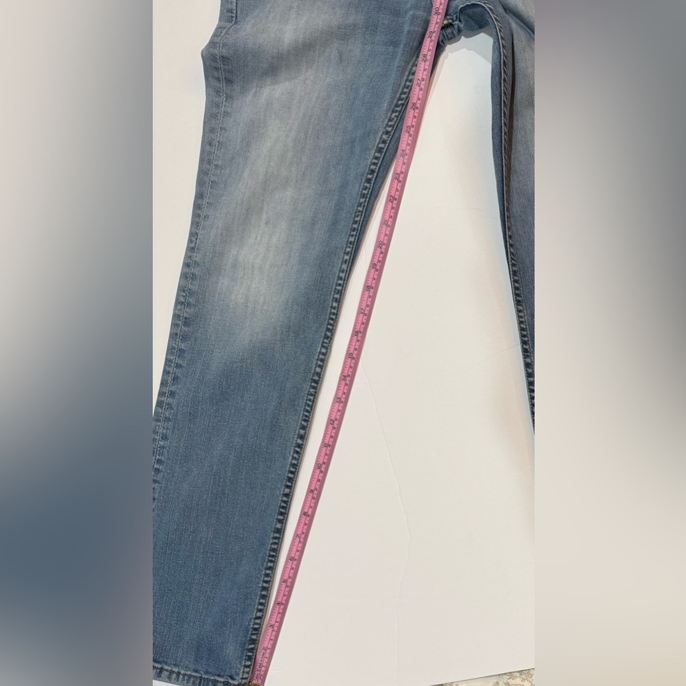 Levi’s 511 Jeans Mens 32x30 Slim Fit Light Wash Denim Faded Distressed - Picture 5 of 7